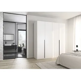 Rauch Drehtürenschrank Montclar 201 x 223 x 60 cm Weiß/Grau