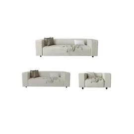 S-Style Couch Cord 3-Sitzer + 2-Sitzer + Sessel Beige