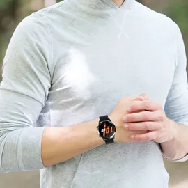 König Design Sport Ersatz Armband für Huawei Watch GT 3 42 mm Silikon Band Loop, Farbe:Cabernet-Orange