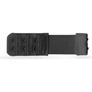 Pro Home BH Verlängerung, flexible Erweiterung für BH's - Elastischer Bra Extender 2 Haken, Ösen - 9,5cm x 2,5cm - Schwarz - - BH-Verlängerer -