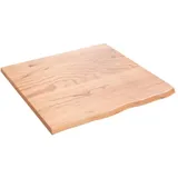 vidaXL Waschtischplatte Hellbraun 60x60x2 cm Massivholz Behandelt