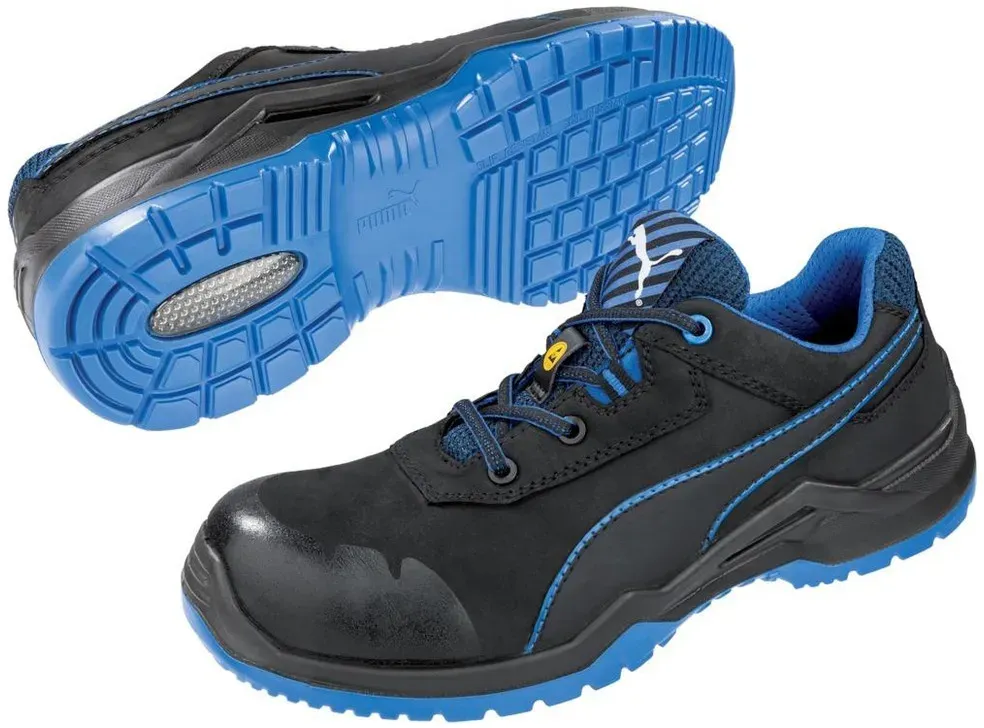 Puma Safety Halbschuh 644220, ESD, S3, Größe 40, Größe blau/schwarz