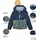 KILLTEC first instinct by killtec Kinder Funktionsjacke/Regenjacke mit Kapuze FIOS 7 MNS JCKT, dunkelnavy, 110/116, 42912-000