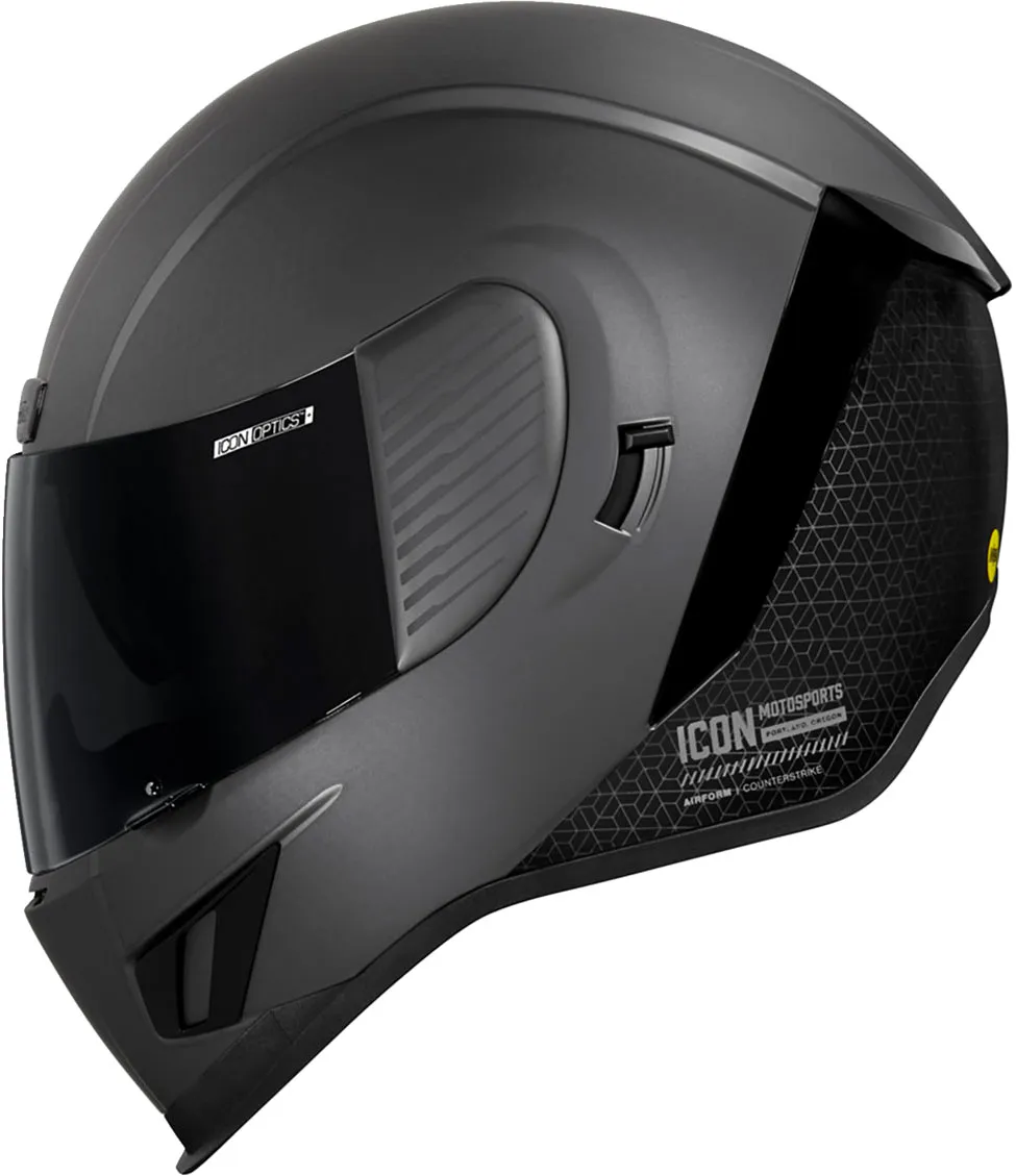Icon Airform Counterstrike MIPS, casque intégral - Argent/Noir - 3XL
