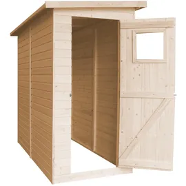 TIMBELA Gartenhaus 2,05 x 1,01 m Beige