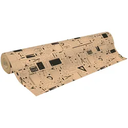 Clairefontaine Geschenkpapierrolle Kraft 70g 50x0,70m, Papeterie - Kartonbraun 223809C