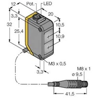 Turck Reflexions-Lichtschranke Q20PLVQ 3078215 1St.