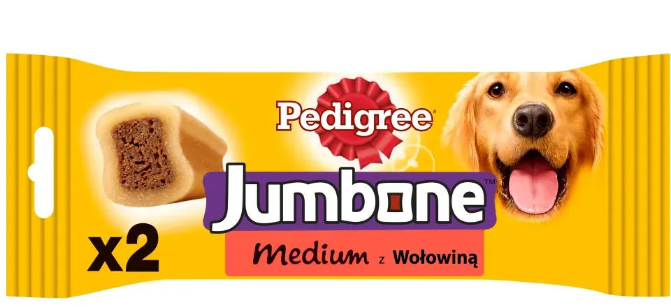 PEDIGREE Jumbone (mittlere Rasse) Hundeleckerli mit Rindfleisch - 180g (Rabatt für Stammkunden 3%)