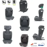 4BABY App-Fix Kindersitz 15-36 kg I-Size, Sicherheit, Komfort, ISOFIX, Graphite - Grau