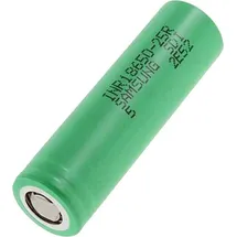 Samsung Spezial-Akku 18650 hochstromfähig, hochtemperaturfähig, Flat-Top Li-Ion 3.6 V 2500 mAh)