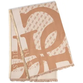 GUESS Schal Jacquard Kefiah Scarf 135X135 Beige creme - Einheitsgröße
