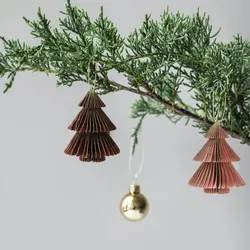 Rebecca Mobili 12 Anhängern für Weihnachtsbaum aus Papier, 2 verschiedene Farben