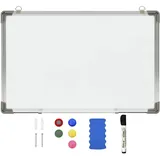 vidaXL Magnetisches Whiteboard 50 x 35 cm Weiß