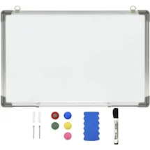 vidaXL Magnetisches Whiteboard 50 x 35 cm Weiß