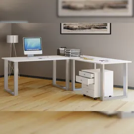 VCM Schreibtisch Lona Weiß