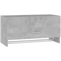 VidaXL Kleiderschrank Betongrau 70x32,5x35cm Holzwerkstoff