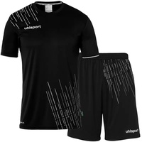 Uhlsport Score 26 Set Trikot+Shorts Kinder 222 schwarz/weiß 140