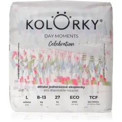 Kolorky DAY Moments Celebration Einweg-Ökowindeln Size L 8-13 kg 27 St.