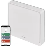 EMOS GoSmart - Smart Home Portabler Szenenschalter mit LED-Anzeige & App - ZigBee - batteriebetrieben - 1 Taste, 3 Szenen - steuert unbegrenzt viele Smart Geräte oder Leuchten - weiß