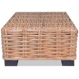 vidaXL Couchtisch Rattan Natur 45 x 45 x 30 cm