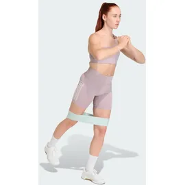 adidas Optime Workout Rib One Shoulder-BH Preloved Fig XS
