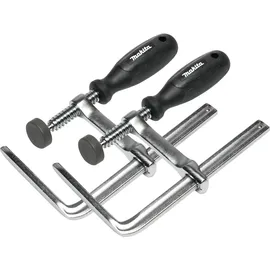 Makita Schraubzwinge Metall 185 mm Silber 2 Stück