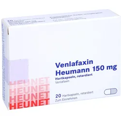 VENLAFAXIN Heumann 150 mg Hartkaps.retard.Heunet 20 St