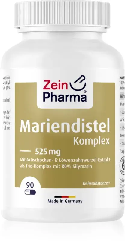 ZeinPharma Mariendistel komplex Kapseln aus Kräutern 90 KAP