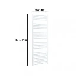 Evenes Handtuchheizkörper Jessica 1605 x 800 mm weiß