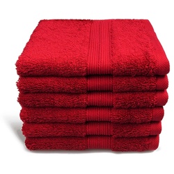 grace grand spa Duschtuch Avantgarde mit breiter Webbordüre rot 
