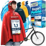 Nextcover Regenponcho NEXTCOVER® NEU Regenponcho Fahrrad für Damen & Herren rot XL