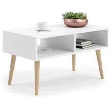 raumhirsch furniture Couchtisch Sandi Weiß Holzwerkstoff 90 x 55 x 55 cm