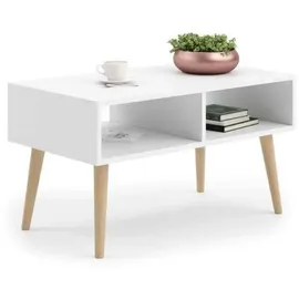 raumhirsch furniture Couchtisch Sandi Weiß Holzwerkstoff 90 x 55 x 55 cm