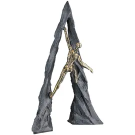 Casablanca by Gilde Skulptur Climber, bronzefarben, B:26cm H:36,5cm T:10cm, Polyresin (Kunststein), Dekofiguren