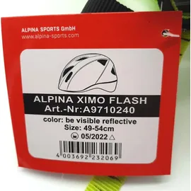 Alpina Sports Ximo Flash 49-54 cm Kinder be visible reflective 2020