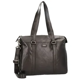 Spikes & Sparrow Shopper Leder Black