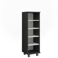 Vichy Vichy, Regal, Midischrank Ilias, Anthrazit/Weiss, 30.2 x 95