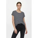 ONLY CARMAKOMA Carmoster STRIPE S/S O-NECK TOP JRS Noos - S
