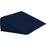 Dukal | Bezug für Keilkissen | 55x60x25 cm | aus hochwertigem DOPPEL-Jersey | 100% Baumwolle | Farbe: Marine