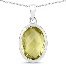 Rafaela Donata Kette Sterling Silber Lemonquarz in Yellow Damen 