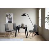 Stressless® Polsterstuhl Laurel, Low Back, Größe M, mit schräggestellten Beinen in Schwarz grau
