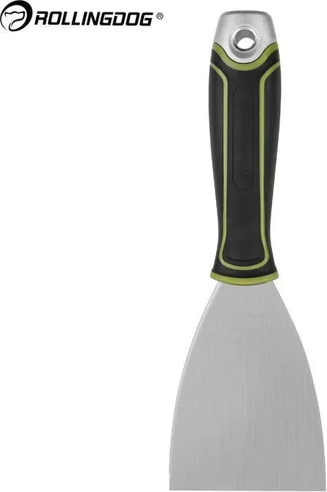 ROLLINGDOG Putty Knife 76 mm Edelstahl-Spachtel mit flexibler Klinge, Füllmesser für Wandreparatur, Gipskarton, Putz, Spachtelmasse, Oberflächenbereitung, professionelles Werkzeug für Bau und Maler, langlebig, rostbeständig, leicht zu reinigen