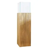 Vivanno Windlicht-Säule 100 x 27 x 27 cm Braun