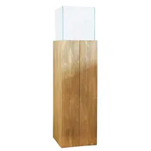 Vivanno Windlicht-Säule 100 x 27 x 27 cm Braun