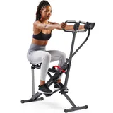 Sunny Health & Fitness Smart Upright Row-N-Ride Trainer Schwarz