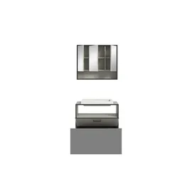 Möbel Kraft BAGNO 3-tlg. Schwarz