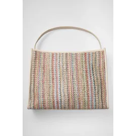 Soccx Henkeltasche Baumwollmischung Pink/Aqua