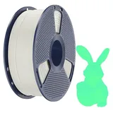 SUNLU PLA Glow In The Dark Filament, 1,75mm, 1kg - Farbton: White to Green
