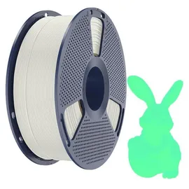 SUNLU PLA Glow In The Dark Filament, 1,75mm, 1kg - Farbton: White to Green