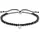 Thomas Sabo Armband mit schwarzen Perlen und weißem Stein aus 925 Sterling Silber A1987-401-11-L20V Größe 13 cm